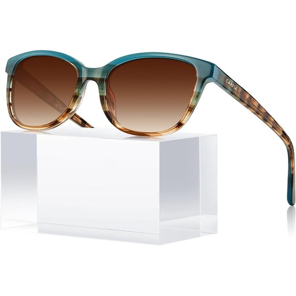 Women's Polarized Sunglasses Small Face Trendy Shades UV Protection Cat Eye